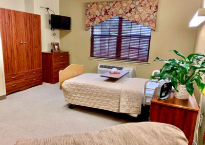 Guest bedroom with furniture